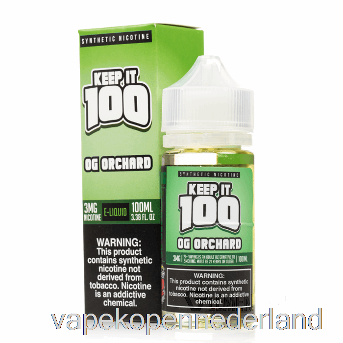 Vape Nederland Og Boomgaard - Bewaar Het 100 - 100 Ml 3 Mg